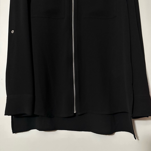Michael Michael Kors Solid Zip-Up Top - Picture 6 of 7